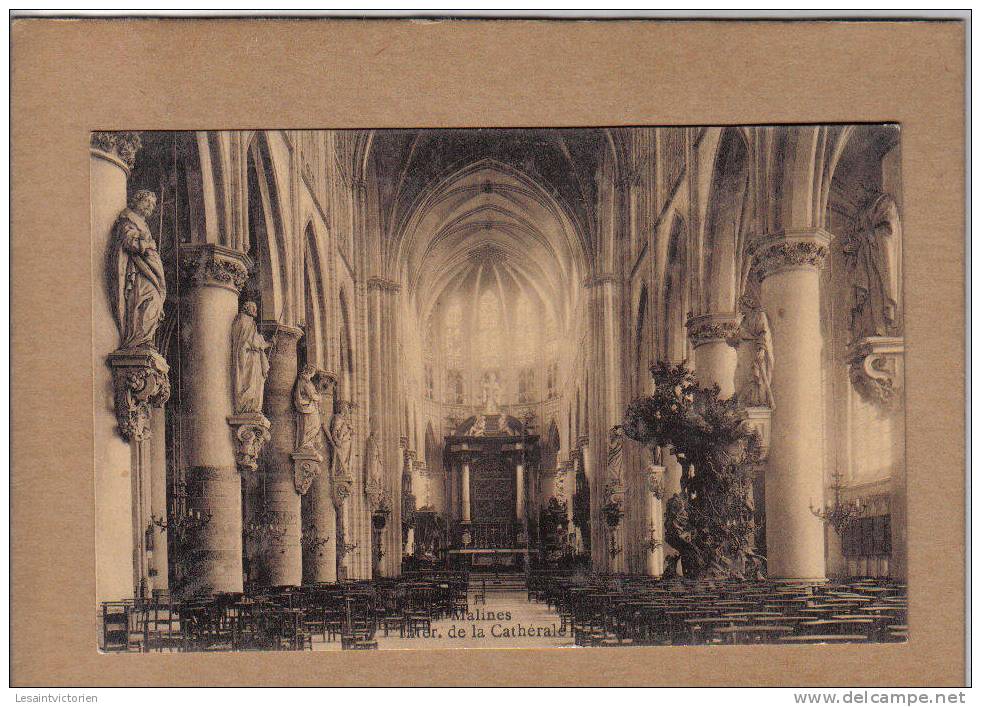 MALINES MECHELEN  INTERIEUR DE LA CATHEDRALE ST ROMBAUT SINT ROMBOUTS KATHEDRAAL - Mechelen