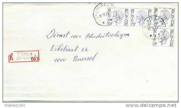 ZICHEM (Brab) 3 - 3280 - 26.9.79 / Sterstempel-relais Op BRIEF/ Lettre Ocb.nr. 1646 (1x) 1587 (2x) - Sternenstempel