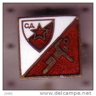 HANDBALL Club Crvena Zvezda ( Belgrade , Serbia )  Rare Enemal - Email Pin Badge ** Hand Ball - Balonmano - Pallamano * - Handball