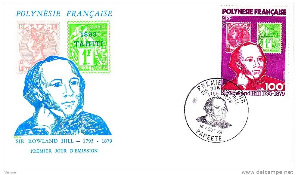 Env. FDC POLYNESIE Rowland Hill. Timbres Sur Timbre. - Rowland Hill
