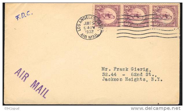 Jeux Olympiques  1932 Los Angeles  FDC - Sommer 1932: Los Angeles