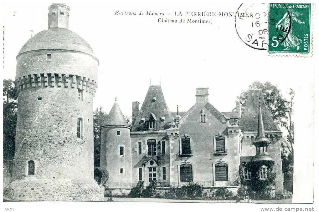 CPA - Environs De Mamers (72) - La Perrière-Montimer - Château De Montimer - Mamers