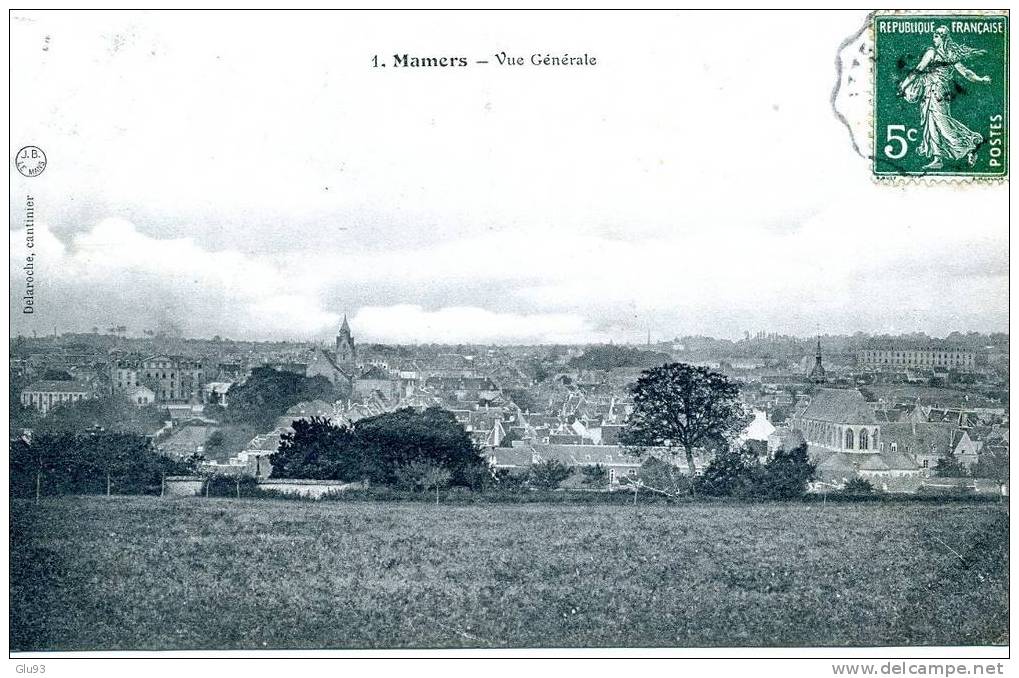 CPA - Mamers (72) - Lot De 2 CP - Vue Générale  -  Eglise Saint Nicolas - Mamers