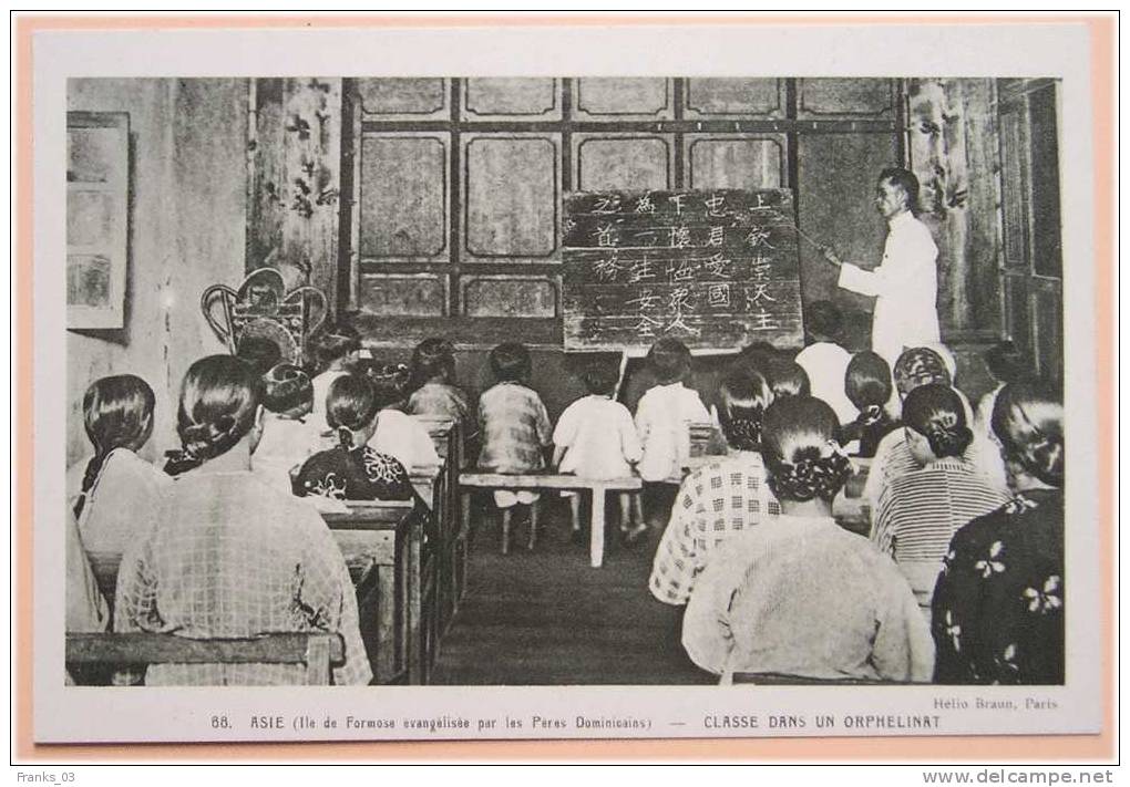 Asie (Ile De Formose évangélisée Par Les Pères Dominicains) Classe Dans Un Orphelinat (ref:68) - Missions