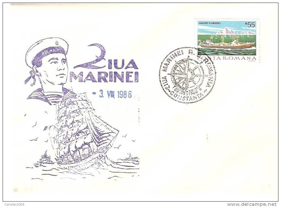 Special Cover Romania / 1986 - Schiffahrt