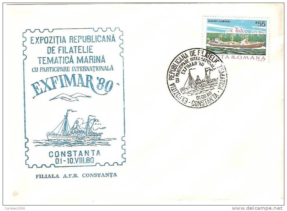 Special Cover Romania / 1980 - Maritiem