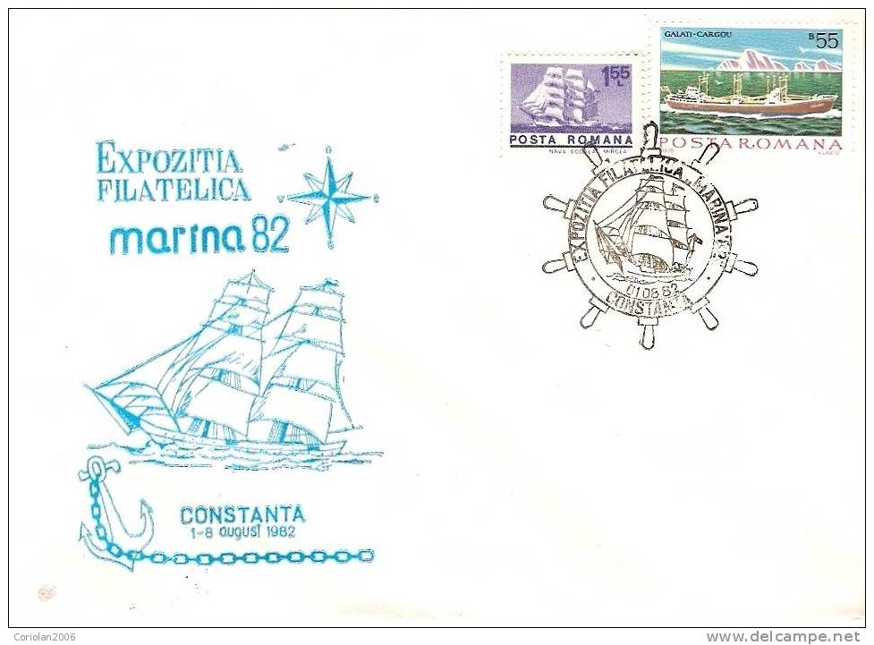 Special Cover Romania / 1982 - Schiffahrt