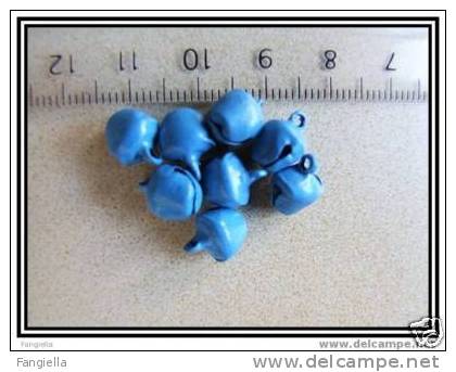 Lot De 5 Clochettes Bleues Environ 7,6x10mm - Perles