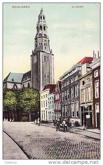 PB   GRONINGEN   A KERK    Circulée 1912 - Groningen