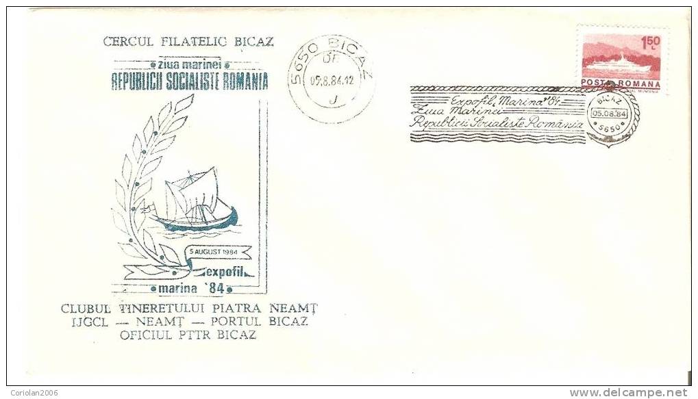 Special Cover Romania / 1984 - Maritiem