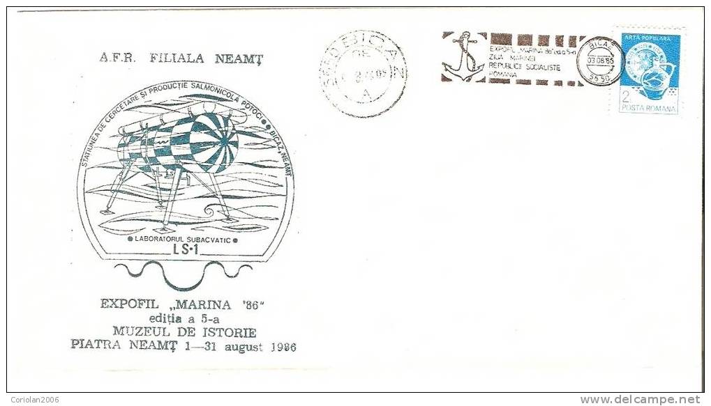 Special Cover Romania / 1986 - Maritime