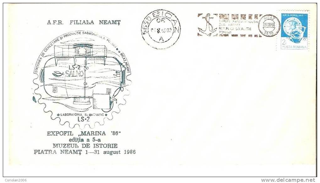 Special Cover Romania / 1986 - Maritiem