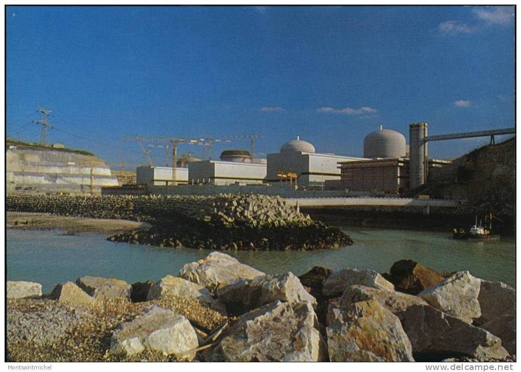 Paluel Seine-Maritime 76. La Centrale Nucléaire Vue De La Digue. - Autres & Non Classés
