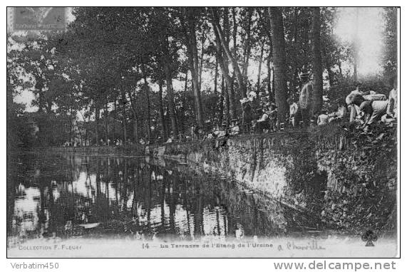 CHAVILLE..LA TERRASSE DE L ETANG DE L´URSINE..CONCOURS DE PECHE..1907 - Chaville