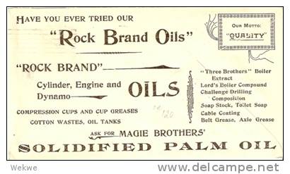 USG052 / USA -  Rock Brand Oils 1901, Ex Chicago - 1901-20