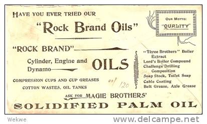 USG053 /   USA - Rock Brand Oils 1902, Rückseitig Reklame - 1901-20