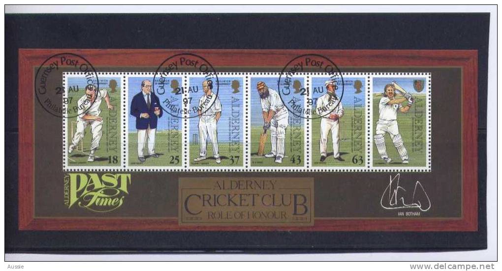 Alderney 1997 Yvertn° Bloc 3 (°) Used Cote 12 Euro Sport Cricket - Alderney