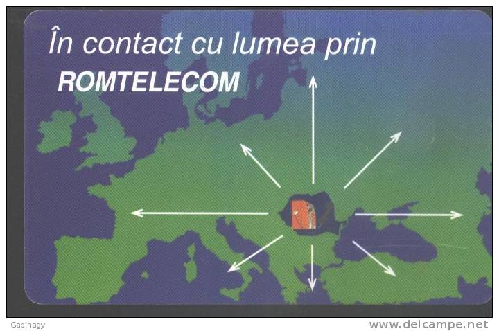 ROMANIA - TELEPHONE - MAP - Roumanie