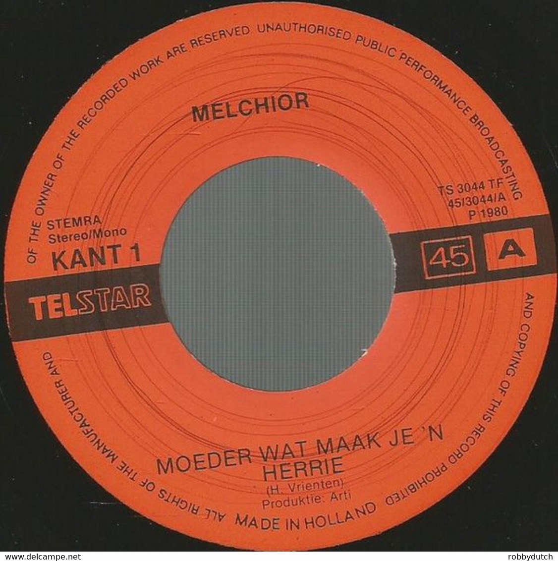 * 7" * MELCHIOR - MOEDER, WAT MAAK JE EEN HERRIE - Sonstige - Niederländische Musik