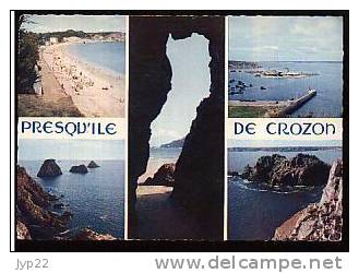 Jolie CP 29 Presqu'île De Crozon - Multivue Château De Dinan Port De Camaret Plage De Morgat - A Circulée - Crozon