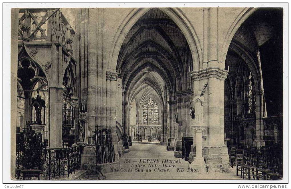 K8 - L´EPINE - L´église Notre-Dame - Bas-Côtés Sud Du Choeur (1914) - L'Epine