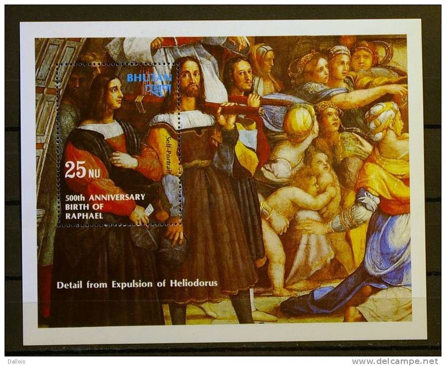 Bhoutan - 1983 - Tableaux - Paintings - Raphael - Neuf - Religione