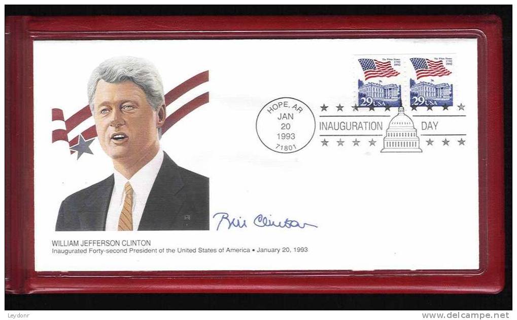 Inauguration Day 1993 - William Jefferson Clinton - Albert Gore Jr. Covers By Fleetwood - Sobres De Eventos