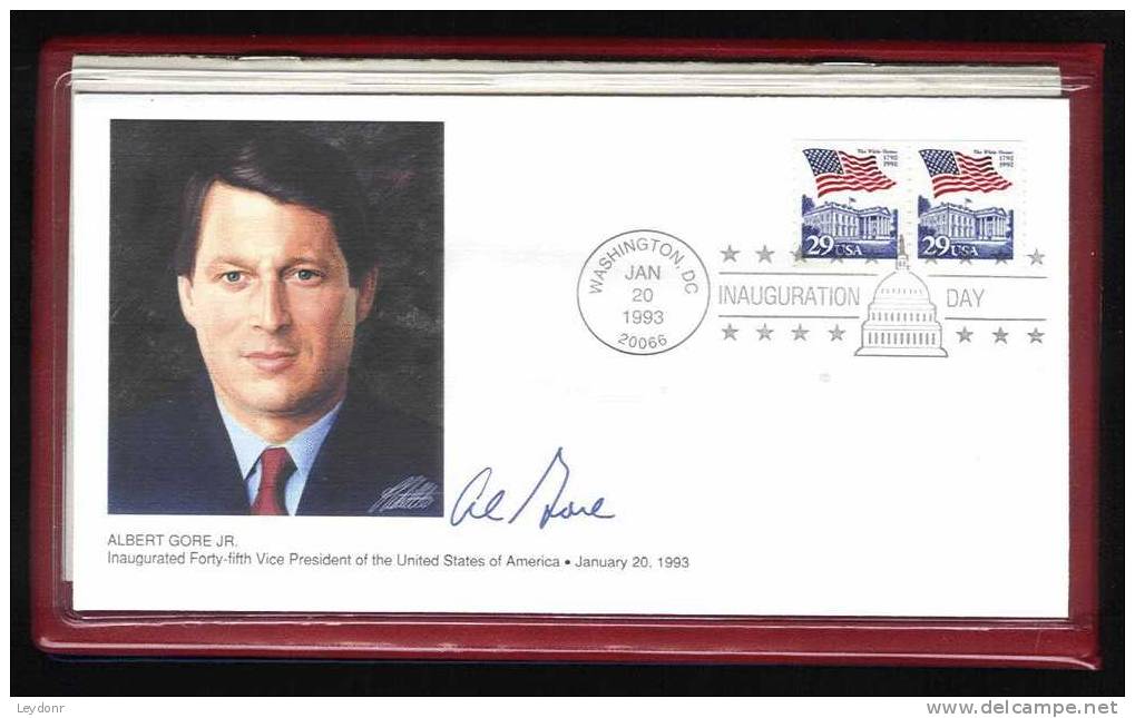 Inauguration Day 1993 - William Jefferson Clinton - Albert Gore Jr. Covers By Fleetwood - Schmuck-FDC