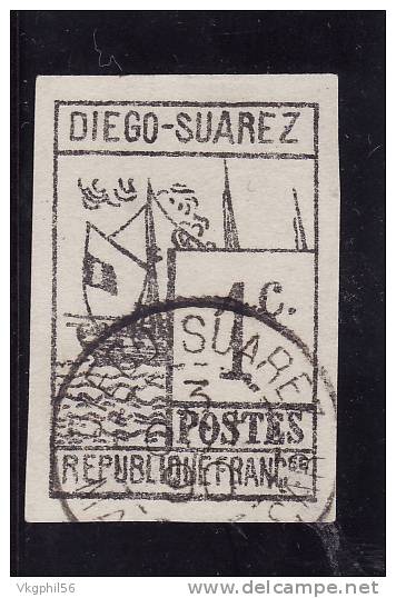 DIEGO SUAREZ  N°6:  FAUX D´EPOQUE...?  Oblitération Du 03 Octobre 1890!!! - Autres & Non Classés