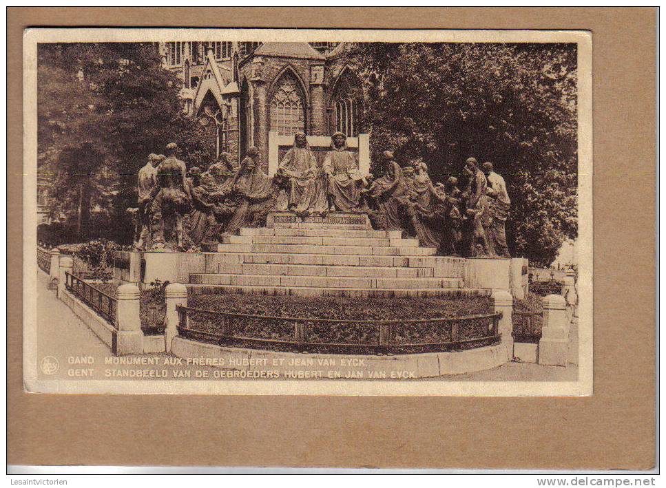 GENT GAND STANDBEELD MONUMENT HUBERT ET JEAN VAN EYCK - Gent