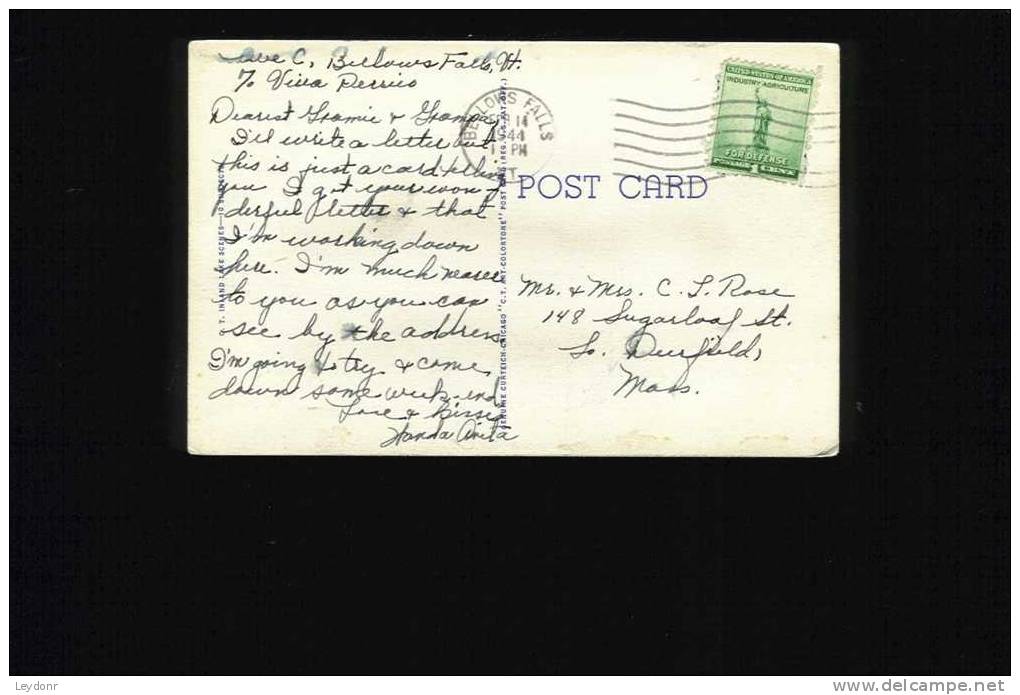 Greetings From Vermont - Scenic View 1944 - Other & Unclassified