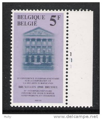 Belgie OCB 1975 (**) Met Plaatnummer 1. - 1971-1980