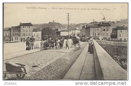 69 - GIVORS - Pont Des Fainéants Et Quai Du Château D' Eau - Givors