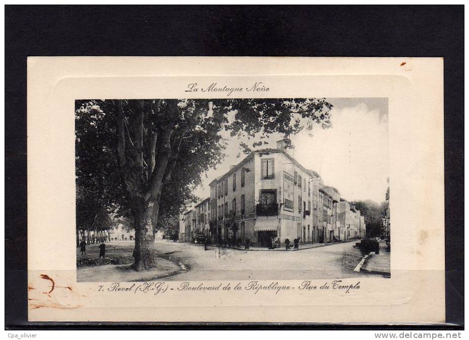 31 REVEL Boulevard De La République, Rue Du Temple, Ed JFM 7, 1914 - Revel