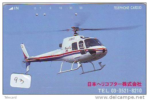 Télécarte Hélicoptère (93) HELICOPTER - CHOPPER - Hubschrauber - HELICÓPTERO - Elicottero - Avion - Phonecard - - Flugzeuge