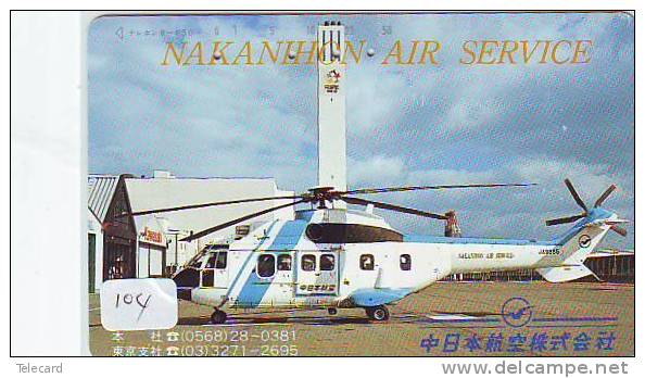 Télécarte Hélicoptère (104) HELICOPTER - CHOPPER - Hubschrauber - HELICÓPTERO - Elicottero - Avion - Phonecard - Avions