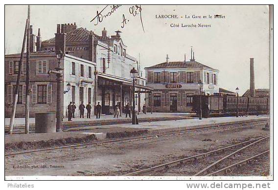 LAROCHE   GARE ET BUFFET 1905 - Laroche Saint Cydroine