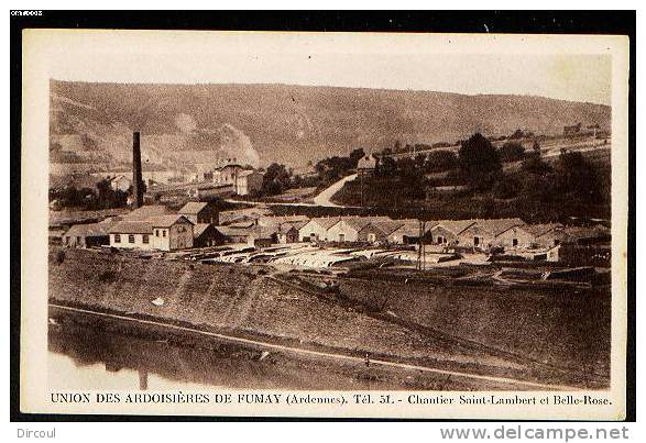 7031 -  Union Des Ardoisières De Fumay(Ardennes) Chantier Saint-Lambert Et Belle-Rose - Fumay
