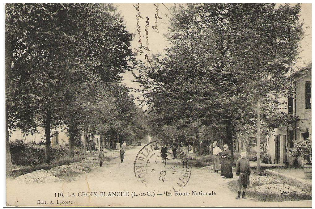LA CROIX BLANCHE (L. Et G.) LA ROUTE NATIONALE - Other & Unclassified
