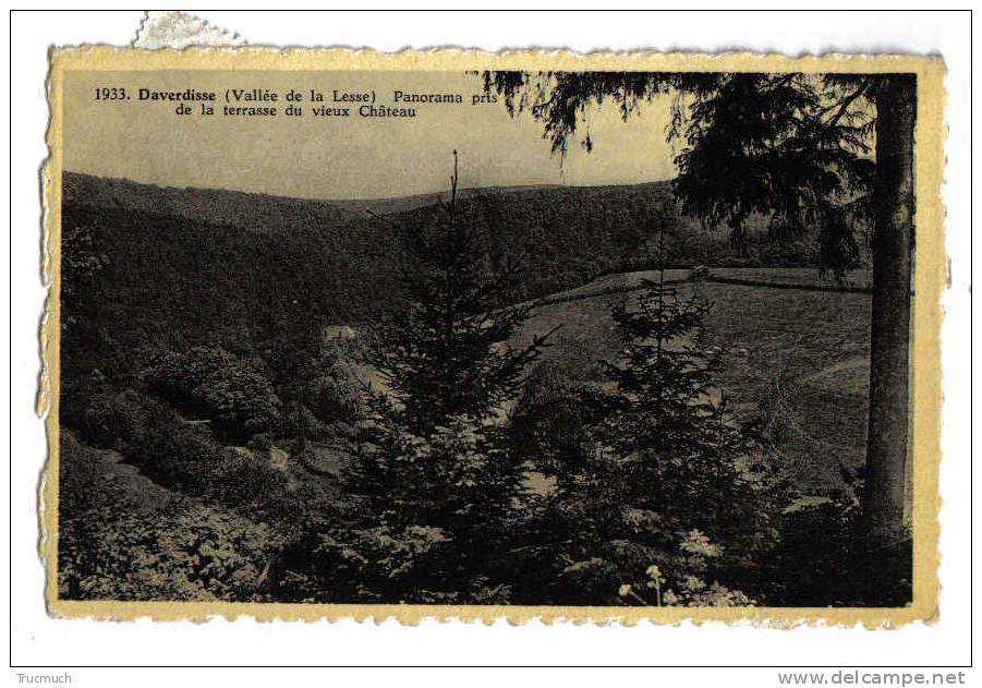 6650 - Daverdisse - Panorama Pris De La Terrasse Du Vieux Château - Daverdisse