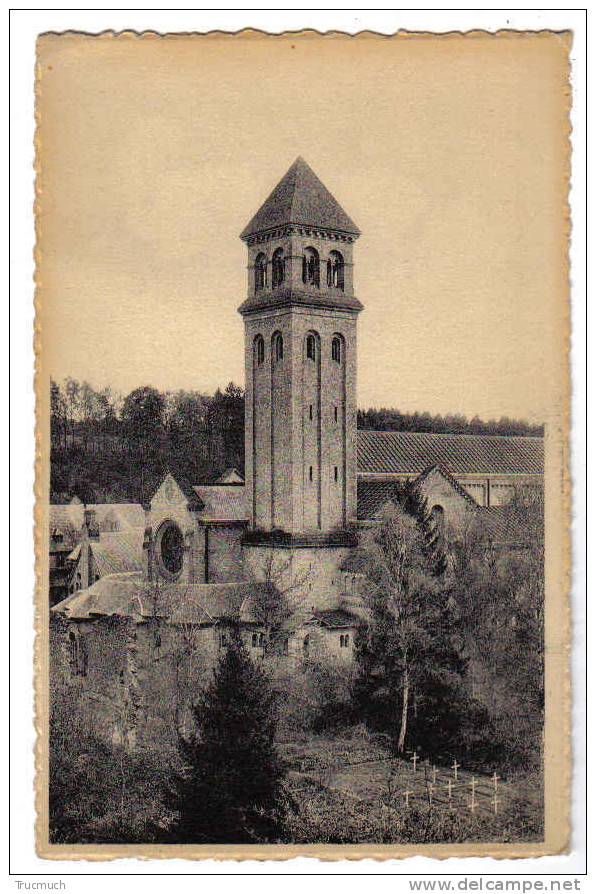 6692 - Abbaye ND D' Orval - Le Clocher De La Basilique Et Le Cimetière Des Moines - Florenville