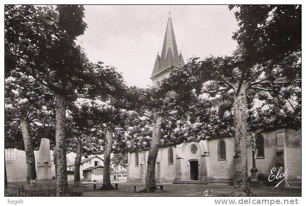 D40 - ST-VINCENT-de-TYROSSE  -  L'Eglise Et Le Monument Aux Morts - Saint Vincent De Tyrosse