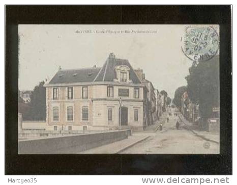 24059 Mayenne Caisse D'épargne & Rue Ambroise De Lore édit.impr.réunies De Nancy Couleur Banque  Belle Carte - Mayenne