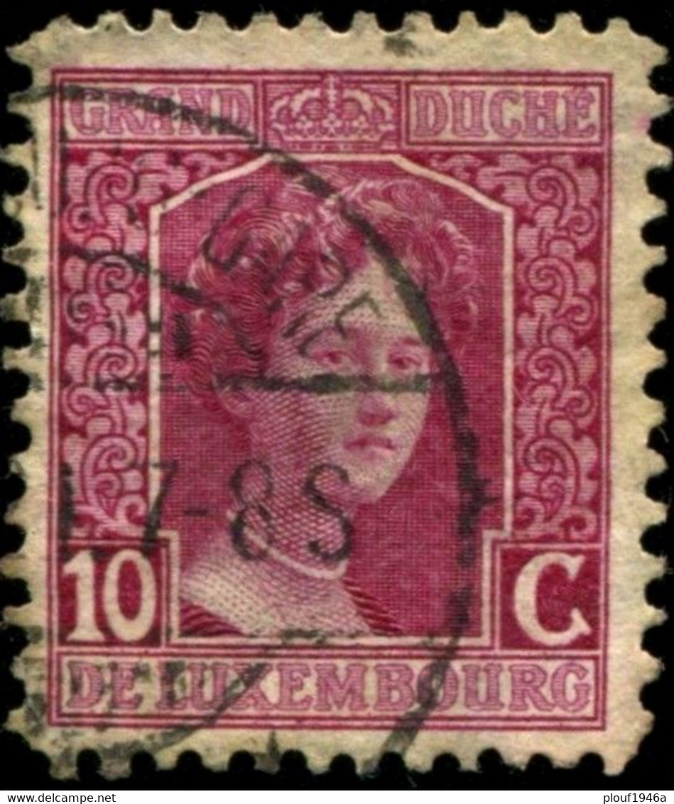 Pays : 286,03 (Luxembourg)  Yvert Et Tellier N° :    95 (o)  Dent 11¼ - 1914-24 Marie-Adelaide