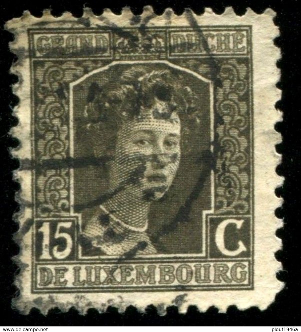 Pays : 286,03 (Luxembourg)  Yvert Et Tellier N° :    97 (o) Dent 11½ - 1914-24 Marie-Adelaide