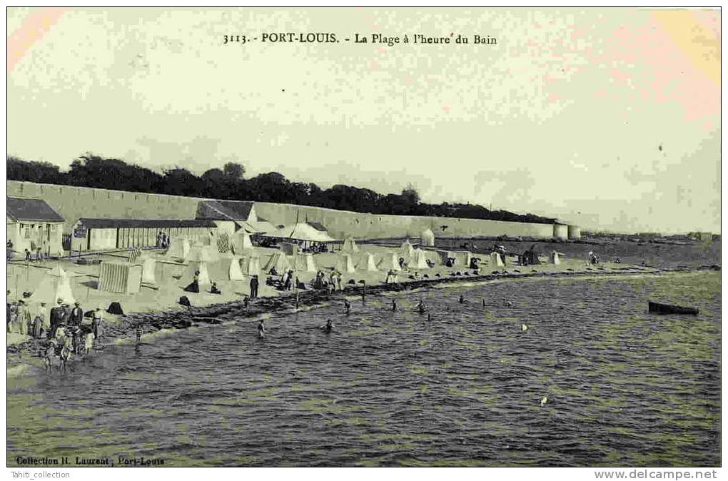 PORT-LOUIS - La Plage à L'heure Du Bain - Port Louis