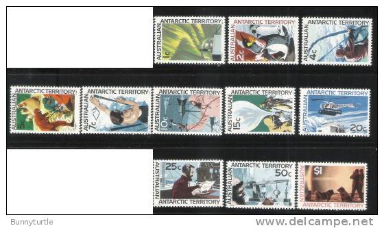 AAT 1966-68 Def Set Penguins Aurora Antarctic MNH - Unused Stamps