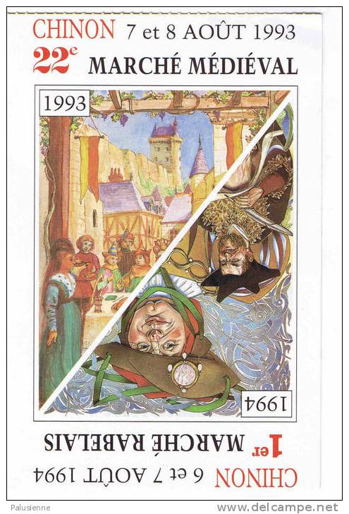 22° MARCHE MEDIEVAL 1993_1°MARCHE RABELAIS 1994-CHINON. - Mercati