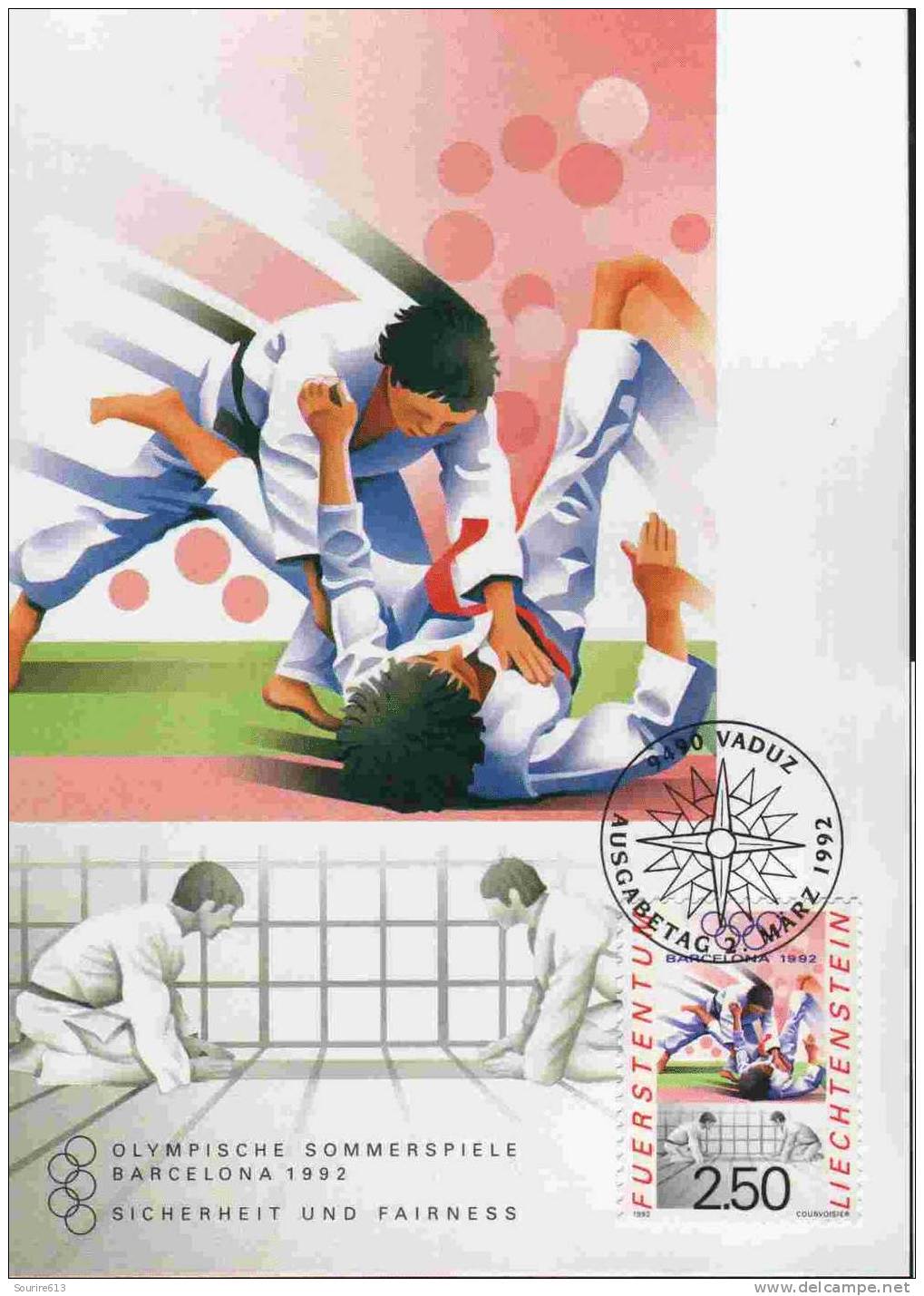 CPJ Liechtenstein 1992 Judo JO Barcelone - Judo