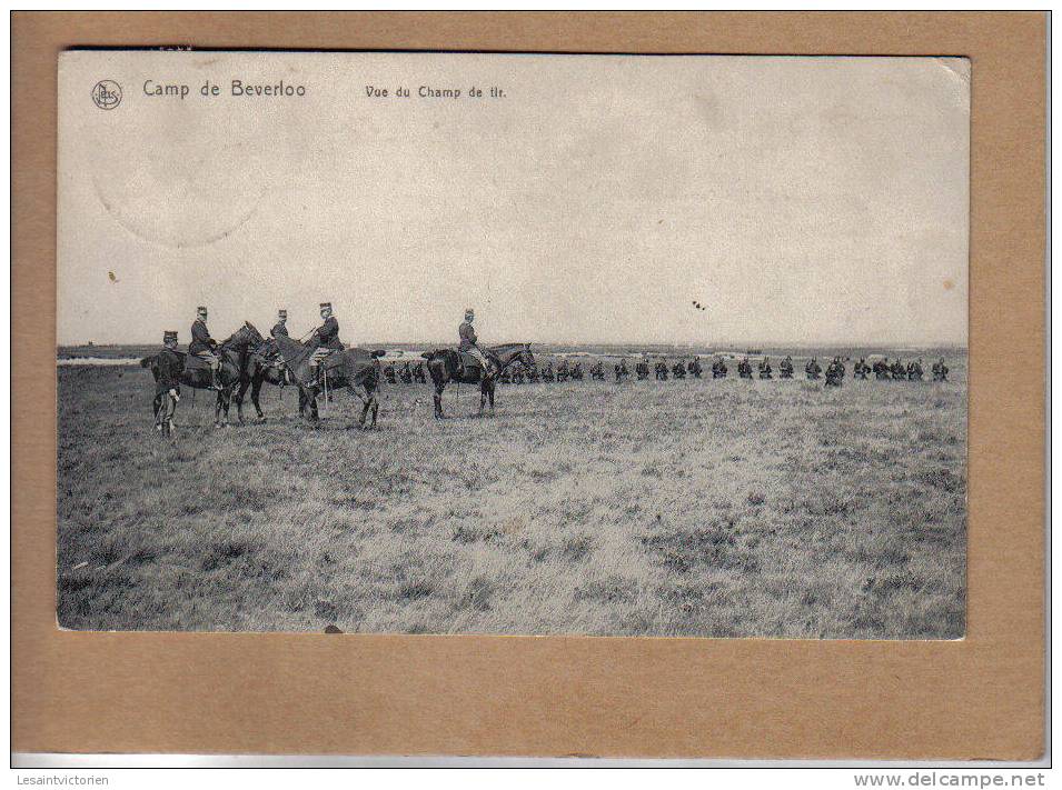 LEOPOLDSBURG BOURG-LEOPOLD BEVERLOO CAMP ARMEE CHAMP DE TIR CAVALIERS CHEVAUX - Leopoldsburg (Kamp Van Beverloo)